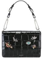 Alexander Mcqueen 'obsession' Charms Safety Pin Tote, Women's, Black