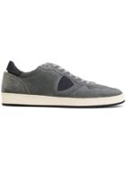 Philippe Model Logo Patch Sneakers - Grey