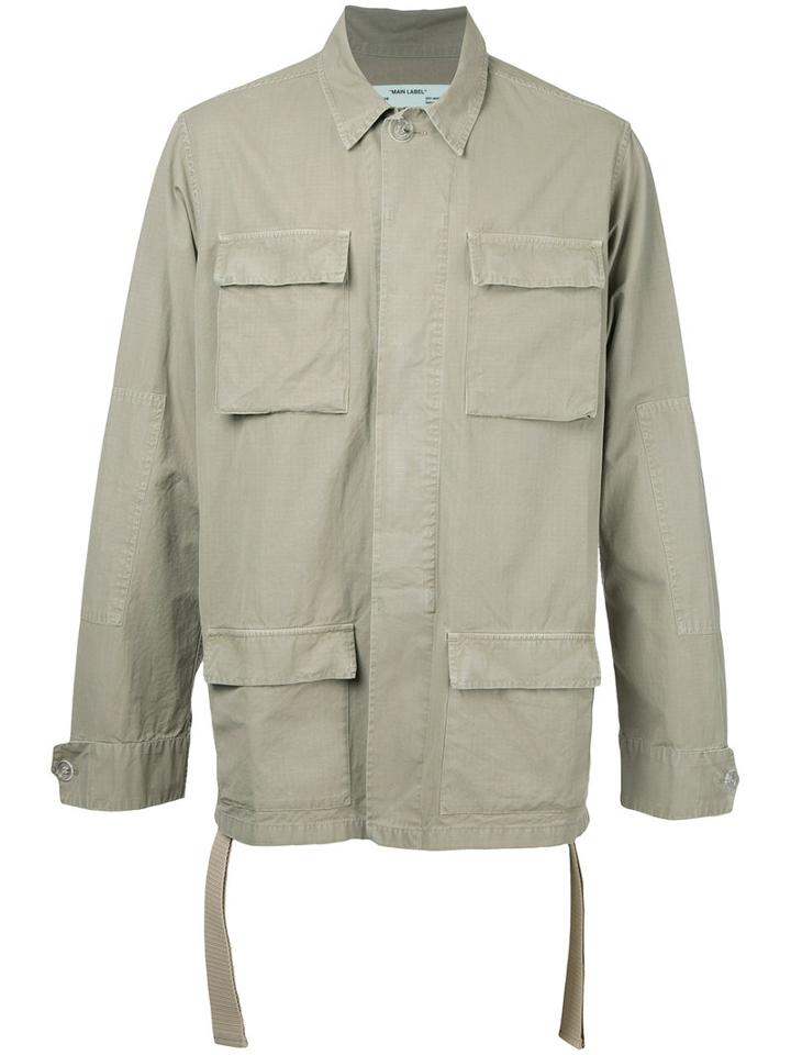 Off-white - Field Jacket - Men - Cotton - L, Nude/neutrals, Cotton