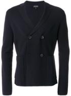 Emporio Armani Double-breasted Blazer - Blue