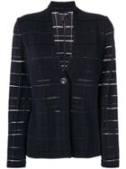 Giorgio Armani Ribbed Blazer - Black