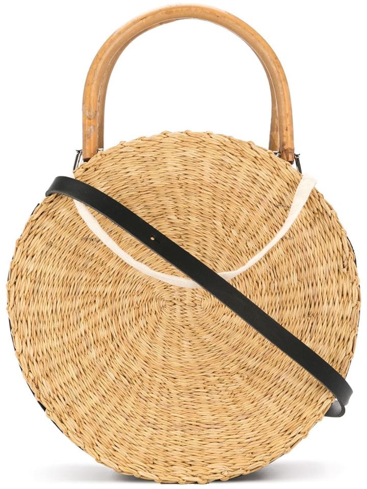 Muun Rosie G Round Crossbody Bag - Neutrals