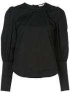 Veronica Beard Button Detail Blouse - Black