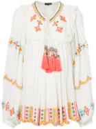 Hemant And Nandita Embroidered Tunic - White