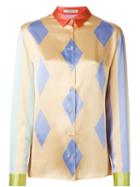 Etro Contrast Back Geometric Print Button Down Shirt