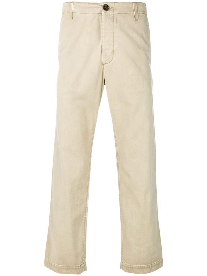 Gucci Cropped Chino Trousers - Nude & Neutrals