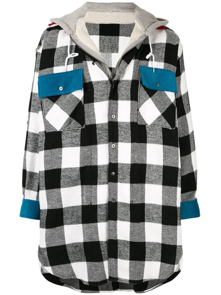 Maison Mihara Yasuhiro Oversized Checked Shirt - Black