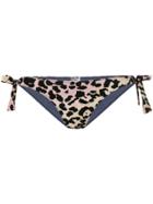 Love Stories Leopard Print Bikini Bottom - Nude & Neutrals