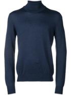 Fay Roll Neck Sweater - Blue
