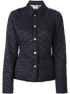Burberry Quilted Jacket, Women's, Size: Large, Blue, Polyamide/polyester