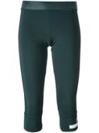 Adidas By Stella Mccartney Fitness Capris, Women's, Size: Small, Green, Polyester/spandex/elastane
