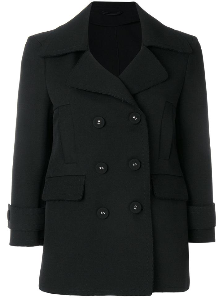 Ermanno Scervino Double Breasted Jacket - Black