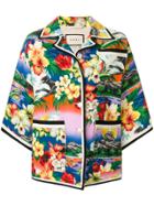 Gucci Pocket Detail Exotic Print Jacket - Multicolour