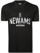 Newams Crew Neck Logo T-shirt - Black