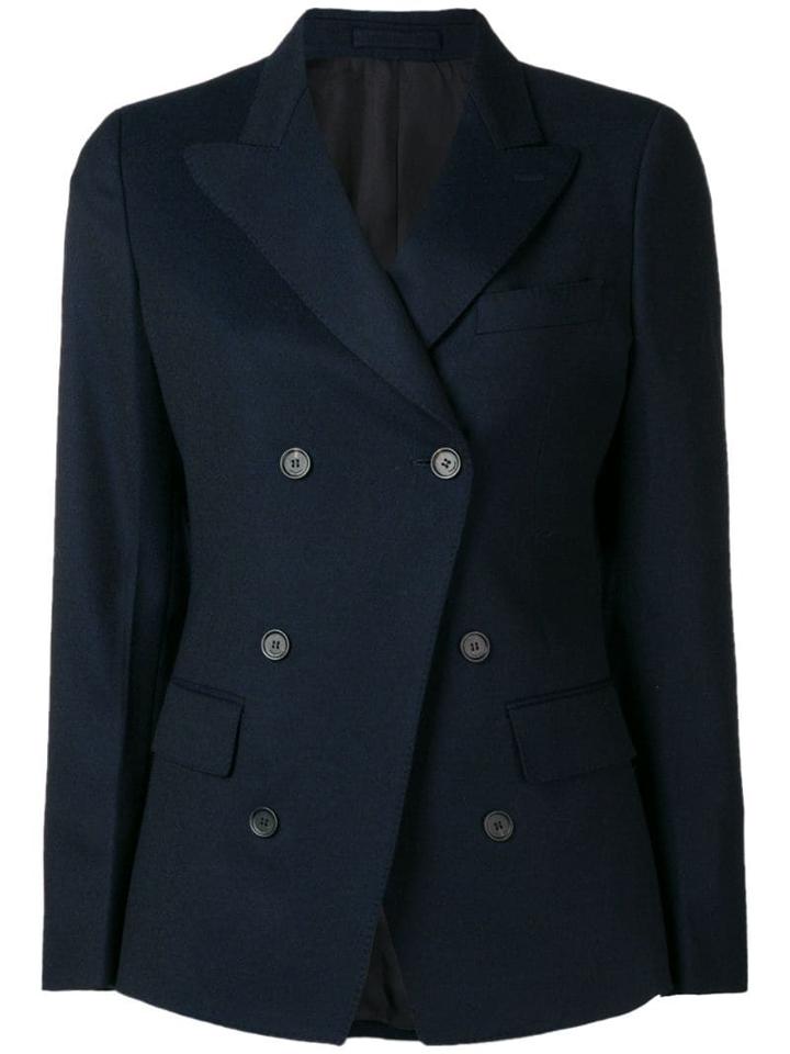 Salvatore Ferragamo Double Breasted Blazer - Blue