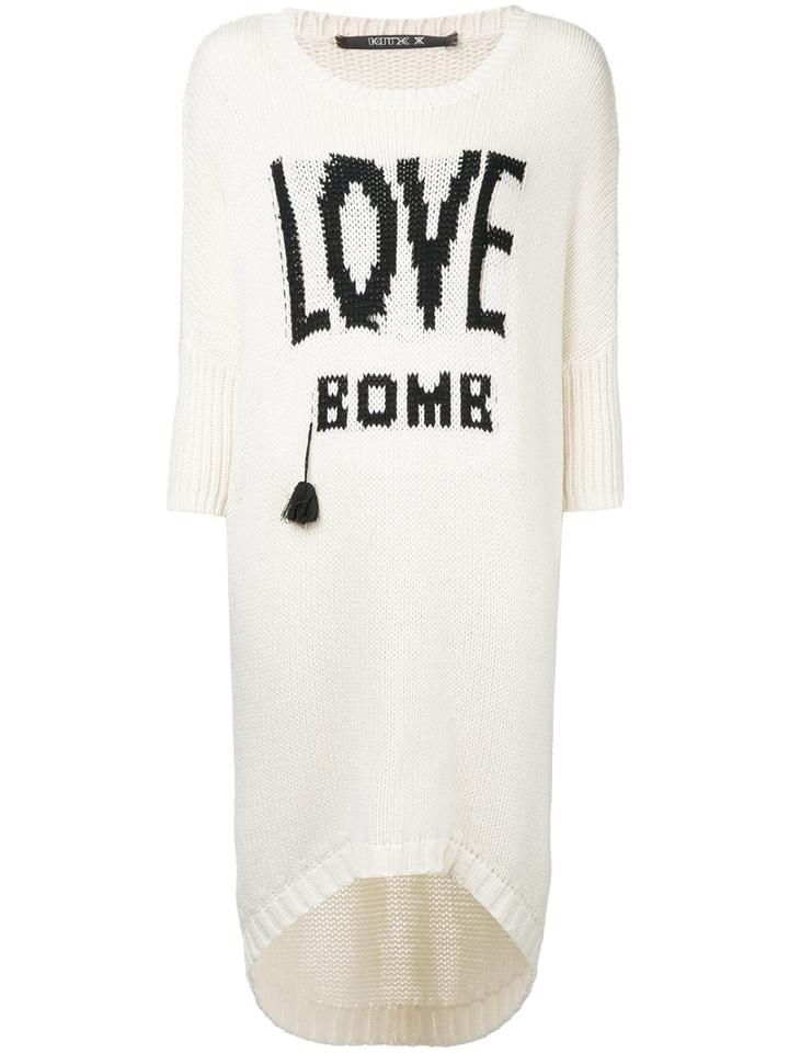 Kitx Love Bomb Jumper, Women's, Size: Medium, White, Cotton/wool/nylon