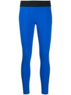 Perfect Moment Mesh-trimmed Leggings - Blue