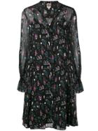 I'm Isola Marras Printed Midi Dress - Black
