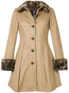 Guild Prime Flared Buttoned Coat - Brown