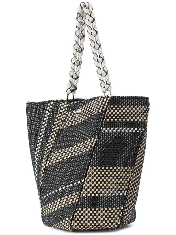 Proenza Schouler Woven Medium Hex Bucket Bag - Black