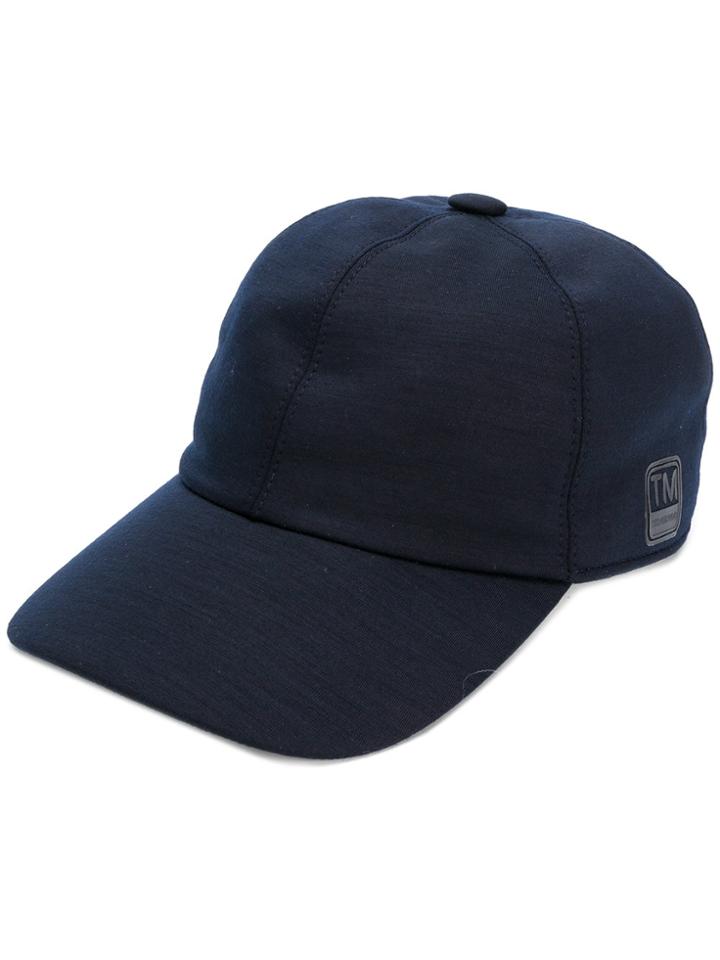 Z Zegna Side Logo Jersey Baseball Cap - Blue