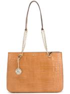 Dkny Croc Embossed Shopper - Nude & Neutrals