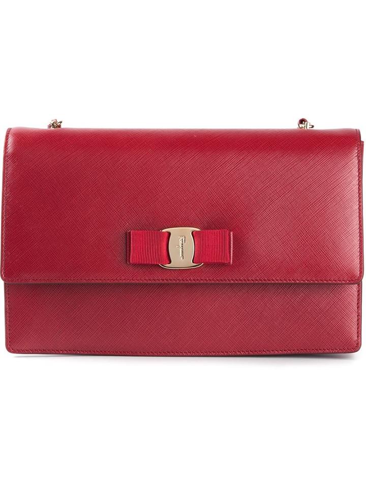 Salvatore Ferragamo 'ginny' Shoulder Bag, Women's, Red