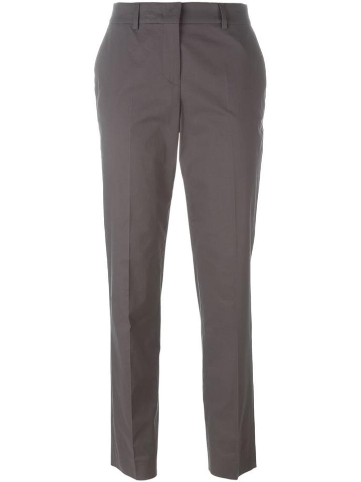 Incotex Slim-fit Trousers, Women's, Size: 42, Grey, Cotton/spandex/elastane