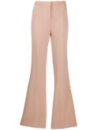 Pinko High-waist Flared Trousers - Neutrals