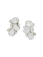 Susan Caplan Vintage 1960s Lisner Cascading Earrings - Silver