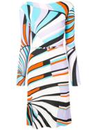 Emilio Pucci Shell Print Midi Dress - Purple