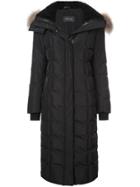 Mackage Long Fur Hooded Jacket - Black