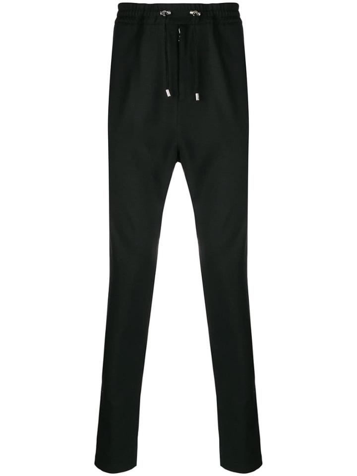 Balmain Tapered Leg Trousers - Black