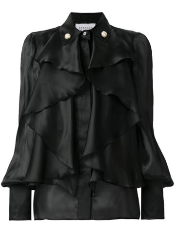Stefano De Lellis Ruffled Shirt - Black