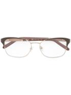 Chloé Rectangular Frame Glasses, Nude/neutrals, Acetate/metal