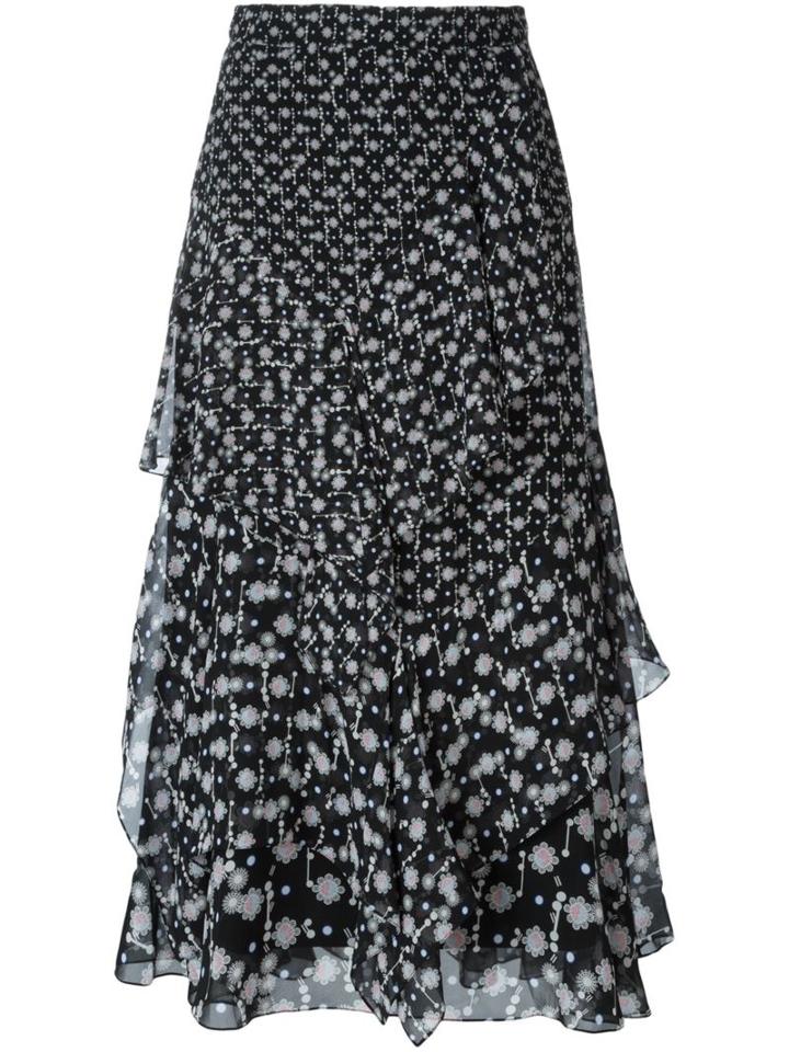 Peter Pilotto Floral Print Tiered Skirt