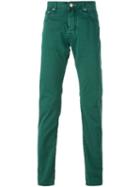 Jacob Cohen Classic Slim Jeans, Men's, Size: 32, Green, Cotton/spandex/elastane