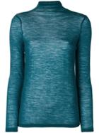 Semicouture Dennis Turtleneck Sweater - Blue