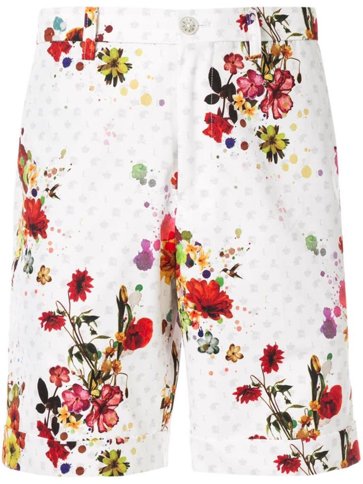 Loveless Floral Print Shorts - White