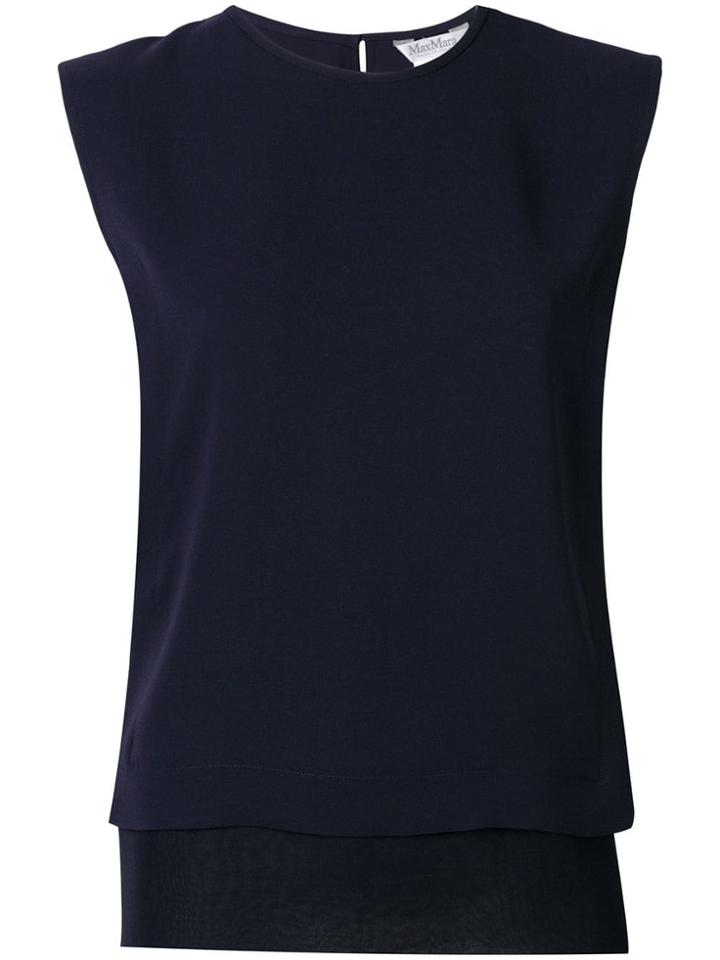 Max Mara Sleeveless Blouse - Blue