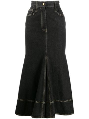 Moschino Pre-owned Denim Mermaid Skirt - Grey