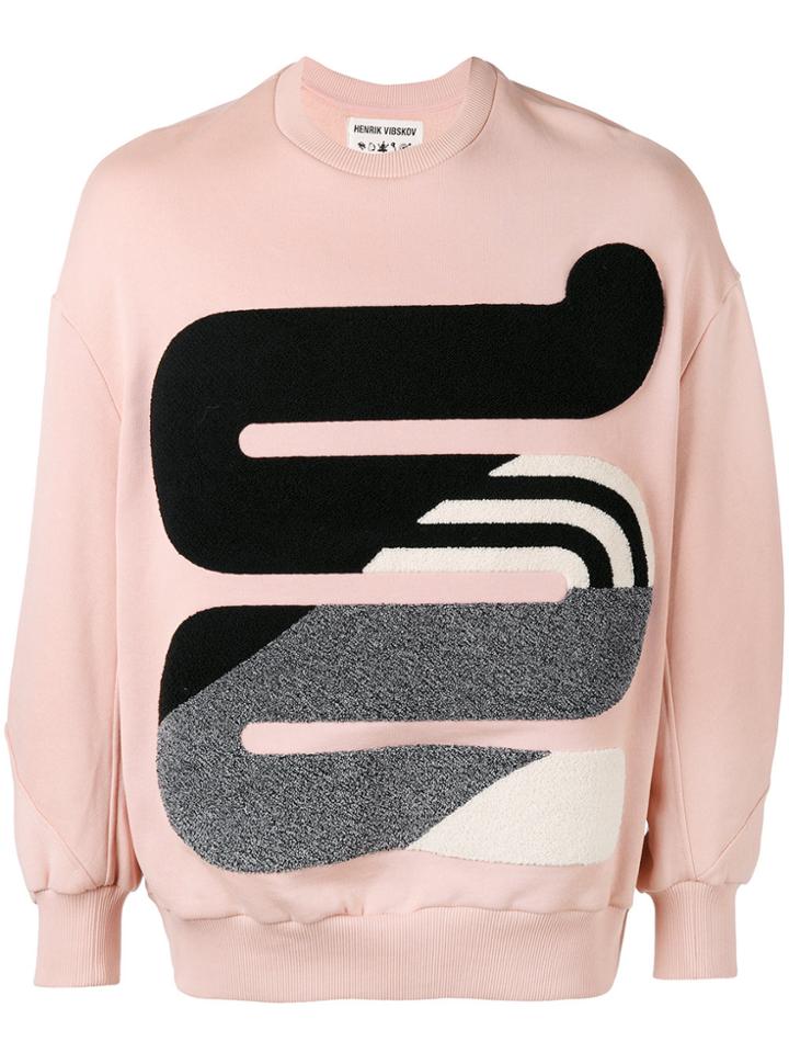 Henrik Vibskov Appliqué Sweater - Pink & Purple