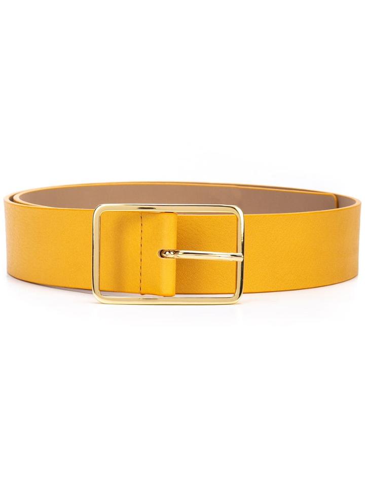 B-low The Belt Rectangle Buckle Belt - Yellow