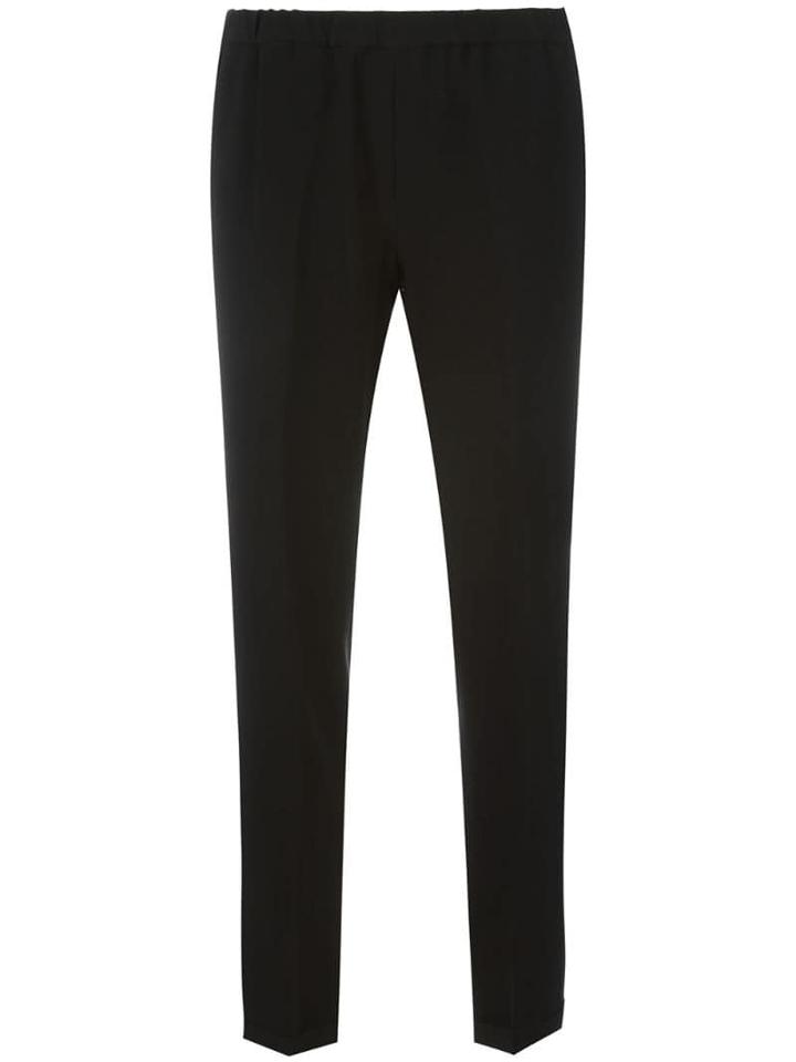 Alberto Biani Straight Trousers - Black