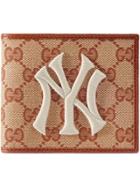 Gucci New York Yankees &trade; Patch Original Gg Coin Wallet - Neutrals