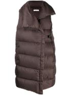 Falke Padded Sleeveless Coat - Brown