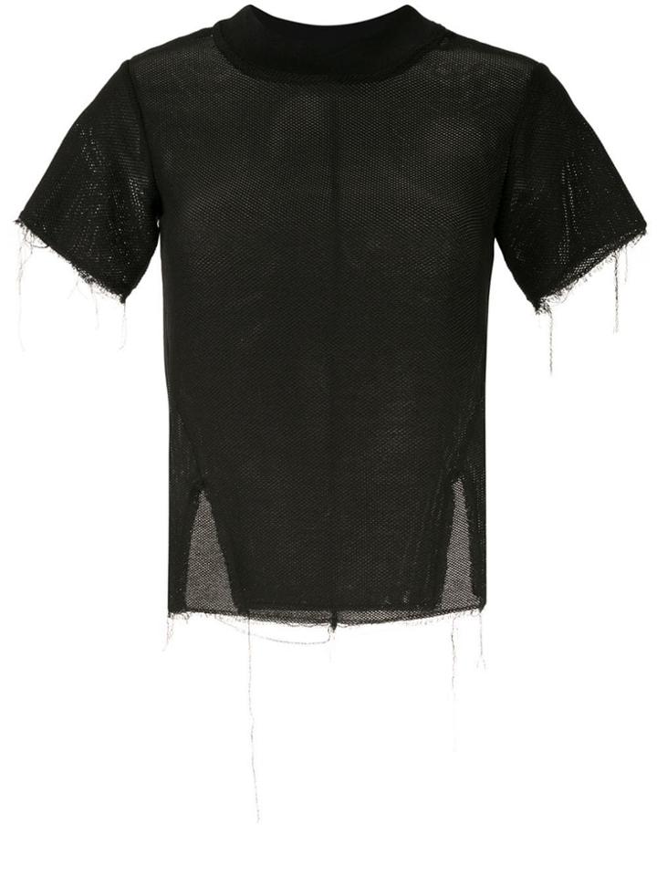 Song For The Mute Mesh Top - Black