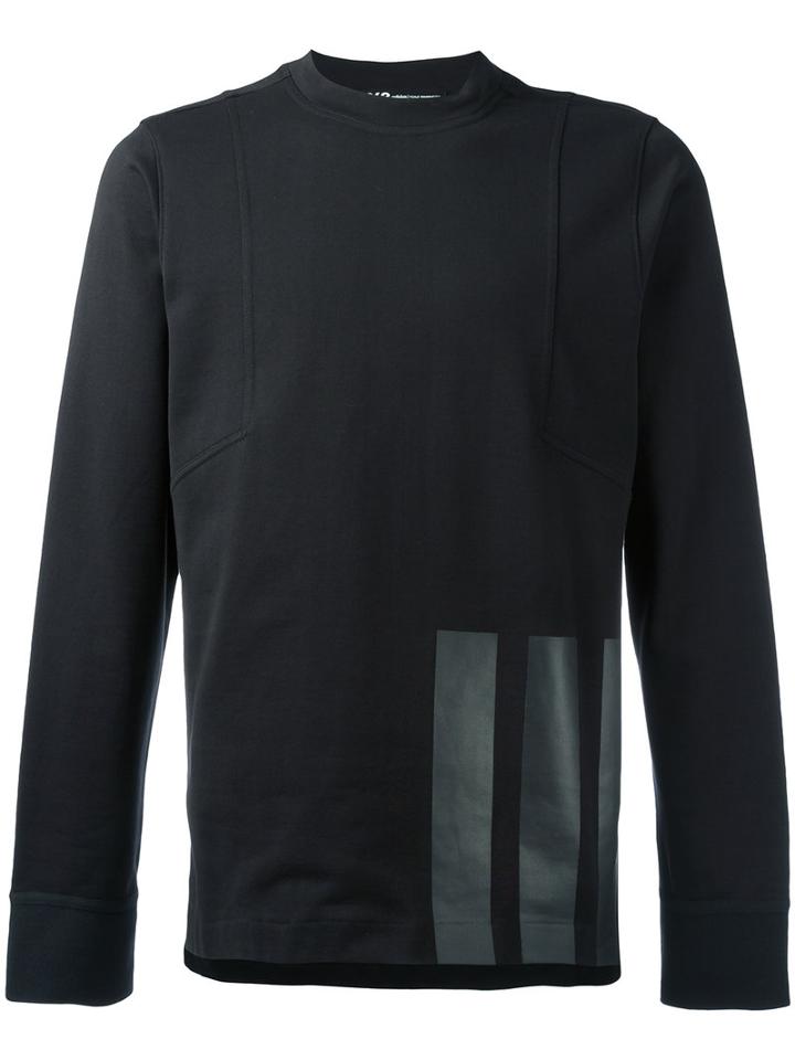 Y-3 - Striped Trim T-shirt - Men - Cotton - S, Black, Cotton