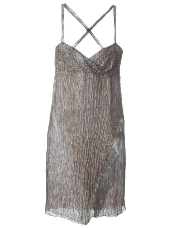 Romeo Gigli Vintage Crisscross Back Dress - Grey