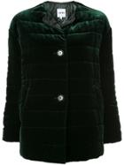 Aspesi Quilted Two Button Coat - Green